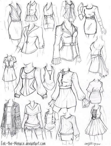 Female Clothing Drawings Figure Drawing Anime Drawings