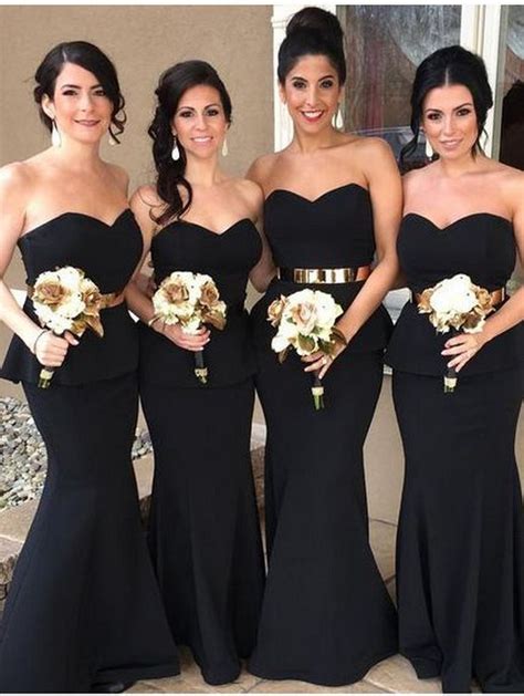 Dark Gold Bridesmaid Dresses
