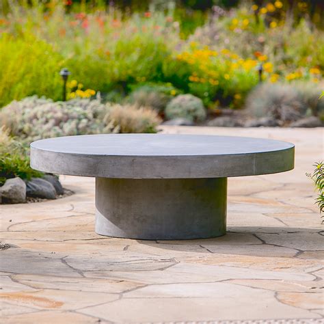 The Perfect Outdoor Companion The Round Concrete Outdoor Coffee Table Coffee Table Decor