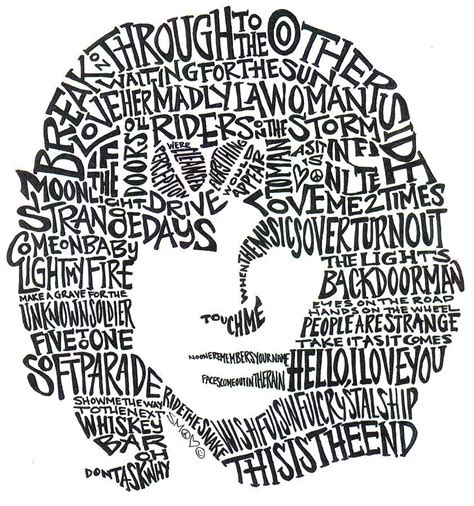 Pin By Lea Anderson On Black And White Jim Morrison White Word The