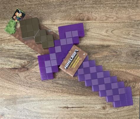Mojang Minecraft Enchanted Sword Purple New Ebay