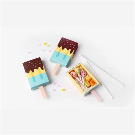 Lollipop Ice Cream Shape Wedding Favor Baby Shower Candy Boxes Pcs Ebay