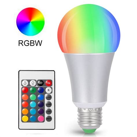 E27 Led Bulb Rgb Remote Control Lamps Night Light 10w 85 265v Dimmable