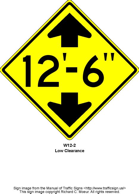 Manual Of Traffic Signs W12 Series Signs