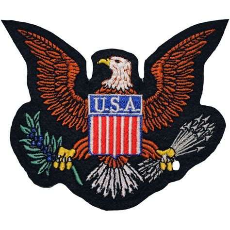 United States Of America Bald Eagle Usa Logo Embroidered Iron On