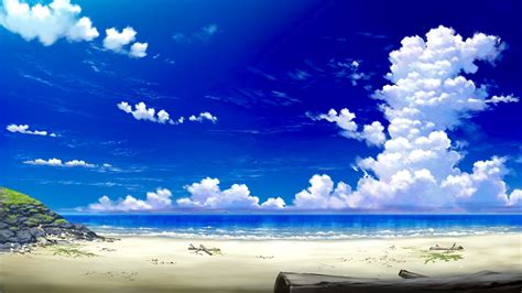 Anime Beach Wallpaper Anime Beach Wallpapers Bochicwasure