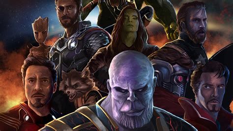 4k Avengers Infinity War Art Wallpaperhd Superheroes Wallpapers4k