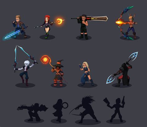 Artstation Characters For 2d Turn Based Rpg Game