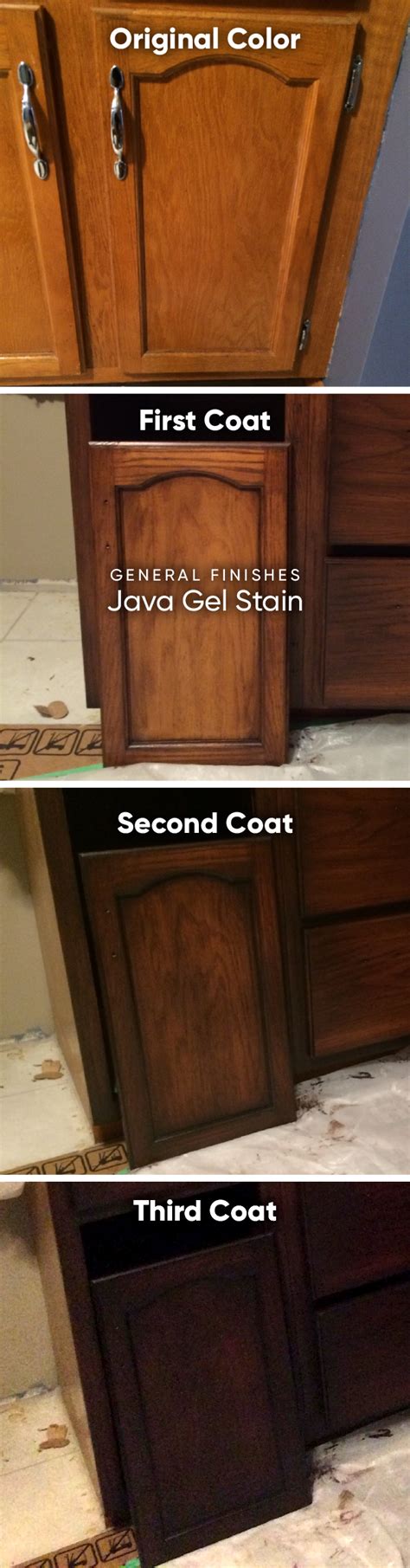 Everything you need · durable protection · rich color · smooth finish General Finishes Gel Stain, Java | Staining cabinets ...
