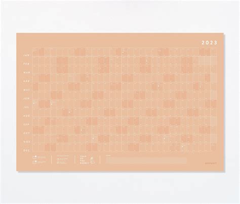 2023 Large Wall Calendar Full Year Calendar For Planners And Etsy