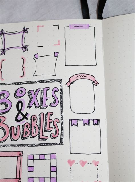 22 Easy Boxes And Bubbles For Your Bullet Journal Life