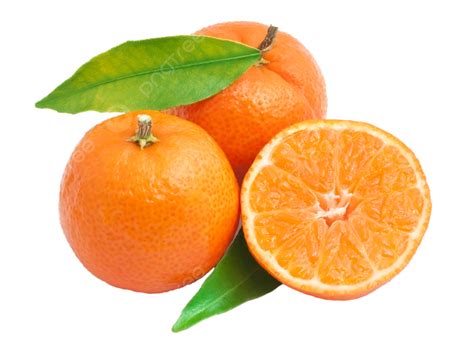 Tangerines Cut Food Fruit Leaf Healthy Juicy Png Transparent Image