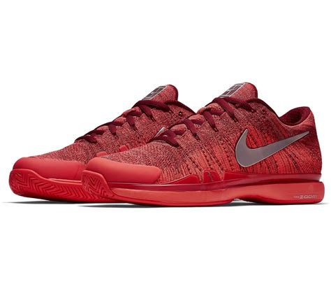 Nike Zoom Vapor Flyknit Roger Federer Mens Tennis Shoes Red Buy
