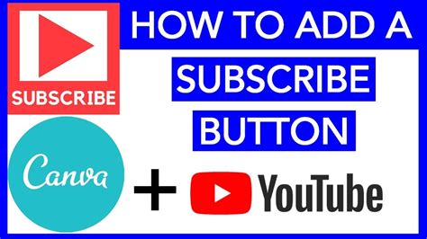 How To Use Canva To Create A Clickable Youtube Subscribe Button
