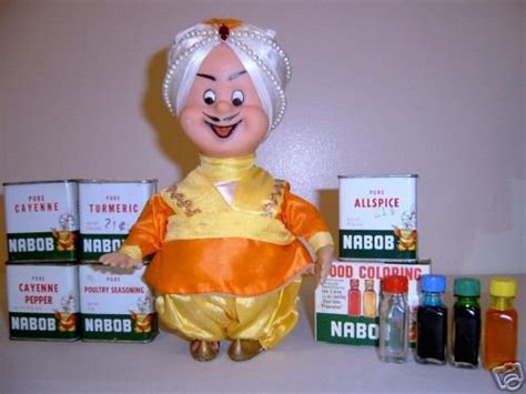 Vintage Nabob Genie Advertising Doll Plus Spice Tins 19809190
