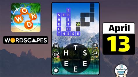 Wordscapes Daily Puzzle April 13 2022 Answer Youtube