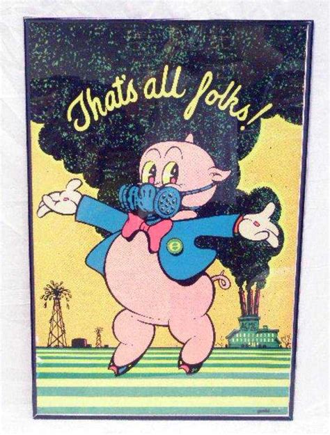 189 1971 Porky Pig Thats All Folks Poster