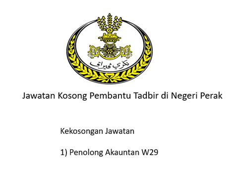 Jururawat masyarakat gred u19 5. Jawatan Kosong Pembantu Tadbir di Negeri Perak