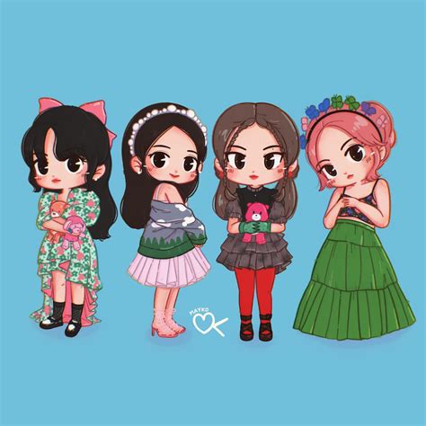 Ảnh Blackpink Chibi Cute ️ 250 Hình Nền Black Pink Chibi