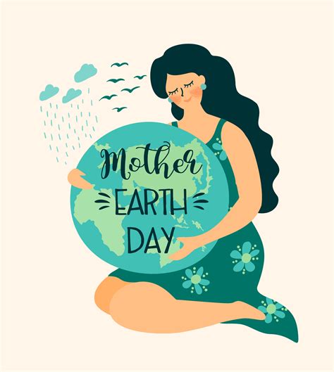 Save Nature Mother Earth Day Poster 1361748 Vector Art At Vecteezy