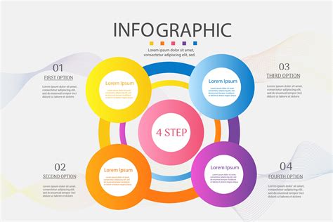 Design Business Template 4 Options Or Steps Infographic Chart Element