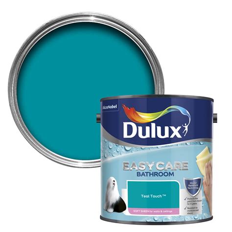 Dulux Easycare Bathroom Teal Touch Soft Sheen Emulsion Paint 25l