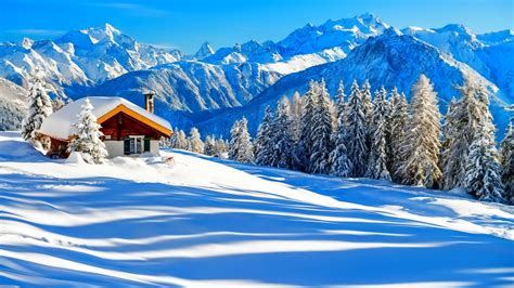 Switzerland Alps In Winter Wallpaper For Desktop 1920x1080 Full Hd