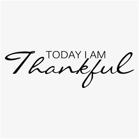 Today I Am Thankful Thankful Vinyl Wall Decal Inspirational Etsy