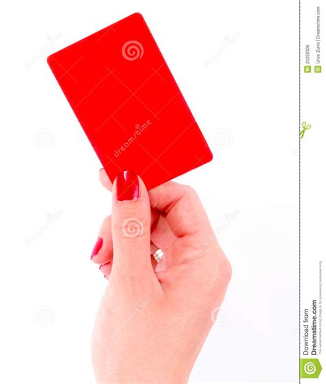 Red Card Stock Image Image Of Employment Greeting Businessman 25256309