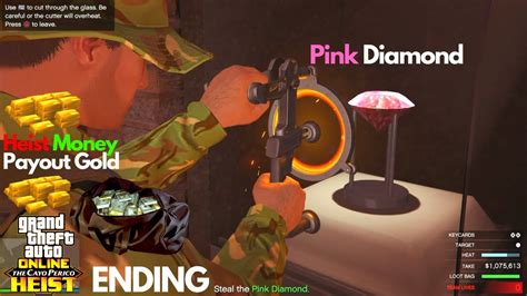 Pink Diamond Stealing 1300000 Cayo Perico Heist Gta Update Youtube