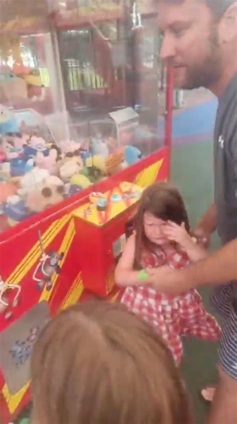 Girl Gets Trapped In Claw Machine After Trying To Steal Teddy Bears