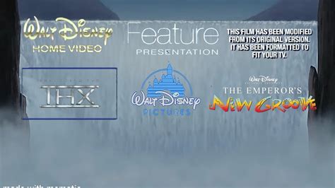 Walt Disney Home Video Feature Presentation Formatted Screen Thx Walt