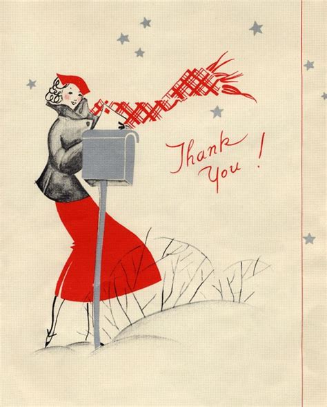 Thank You Card Vintage Cards Vintage Greeting Cards Thank You Cards