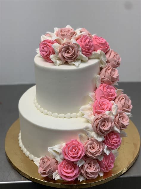 Shades Of Pink Wedding Cake Palermo Custom Cakes