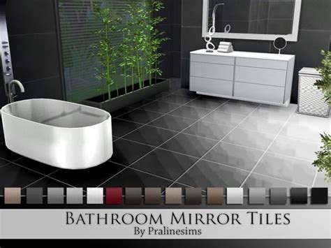 The Sims Resource Bathroom Mirror Tiles By Pralinesims Sims 4