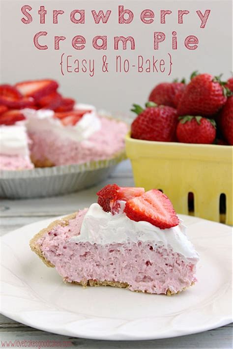 Strawberry Cream Pie Easy And No Bake Recipe Chefthisup