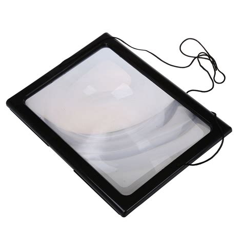 ultrathin a4 full page large pvc magnifier 3x foldable magnifying glass loupe hands free