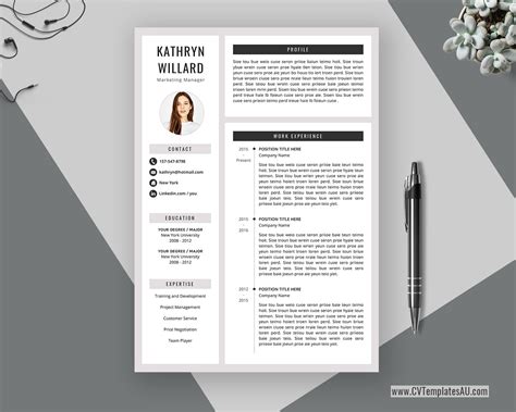 Simple resume format download in ms word for fresher. Modern CV Template for Microsoft Word, Cover Letter ...