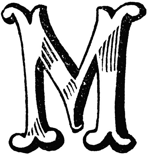 You can download in a tap this free buchstabe m alphabet gold buchstaben. Decorative Letter M | ClipArt ETC