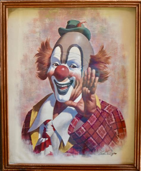 Sold Price Ringo The Clown Framed Print By Arthur Sarnoff Measures 18x21 Inches Ready To