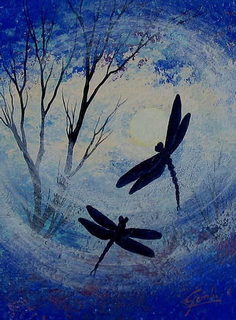 Dragonflies Meeting Place From My Original Acrylic Painting I Hope
