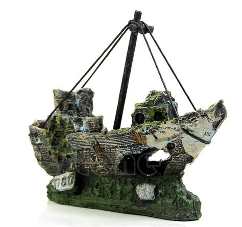 Get it as soon as fri, aug 20. Sunken Ship Wreck Scene Fish Tank Decoration | StickPets