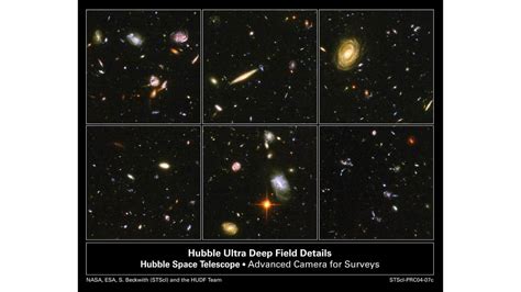 A Sampling Of Galaxies From The Hubble Ultra Deep Field Image Hubblesite