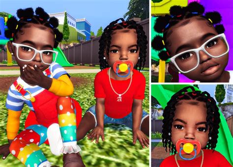 🍭 Preschool Puff Puffs And Curly Curls 🍭 Ebonix Toddler Hair Sims 4