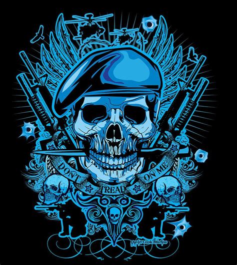 David Cook Studios Army Ranger Military Skull Skulls Pinterest