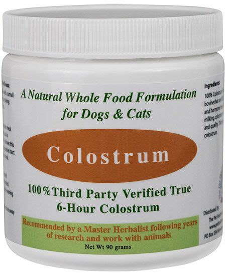 Feline comfort and herbal anti combo. Our Colostrum Powder for dogs and cats is the finest 100% ...