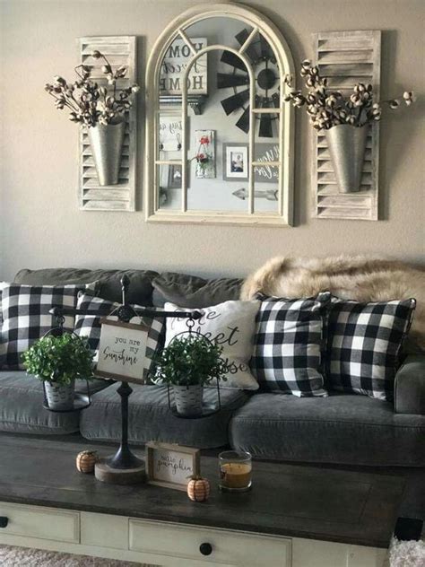 33 Rustic Farmhouse Living Room Joanna Gaines Decorating