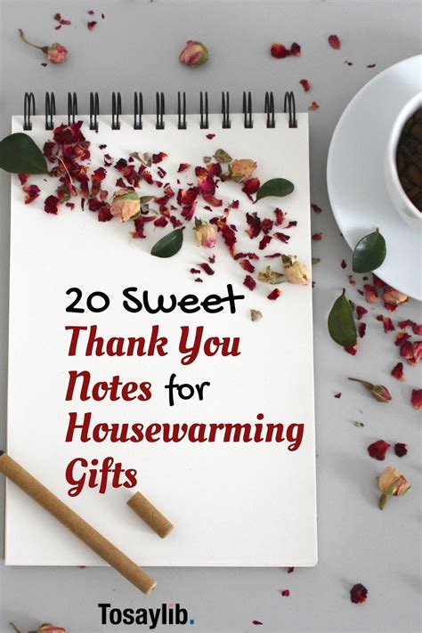 How To Write Thank You Notes For Housewarming Ts Tosaylib House