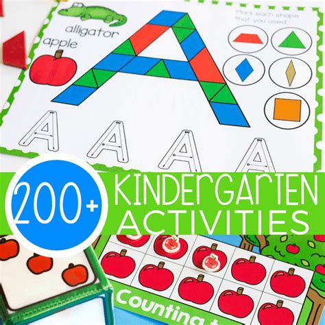 200 + FREE Hands-On Kindergarten Activities