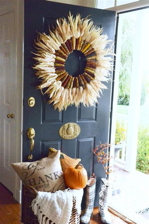 40 Easy Thanksgiving Front Door Decorations Ideas